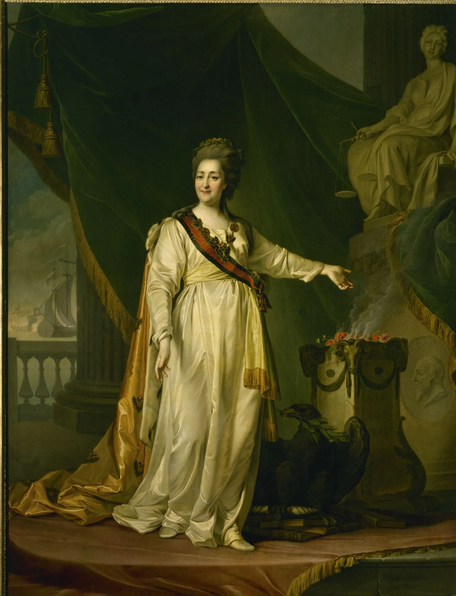 Екатерина II – законодательница в храме богини Правосудия